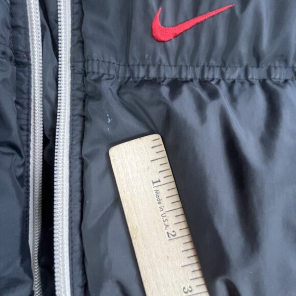 VTG Nike Jacket Boys Small Reversible Puffer Winter Coat Swoosh Embroidered Y2K - Picture 12 of 16